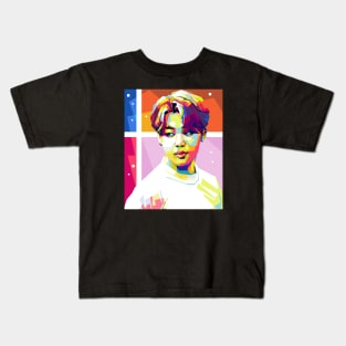 Jimin Colorful Background Kids T-Shirt